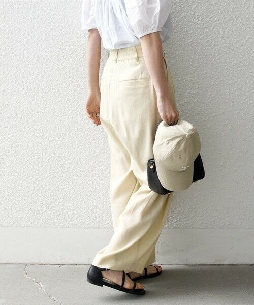 SHIPS / シップス その他パンツ | 《予約》SHIPS any:〈洗濯機可能〉リネンミックス 2タック テーパード パンツ | 詳細22