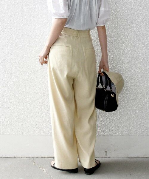 SHIPS / シップス その他パンツ | 《予約》SHIPS any:〈洗濯機可能〉リネンミックス 2タック テーパード パンツ | 詳細23