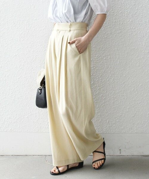 SHIPS / シップス その他パンツ | 《予約》SHIPS any:〈洗濯機可能〉リネンミックス 2タック テーパード パンツ | 詳細24