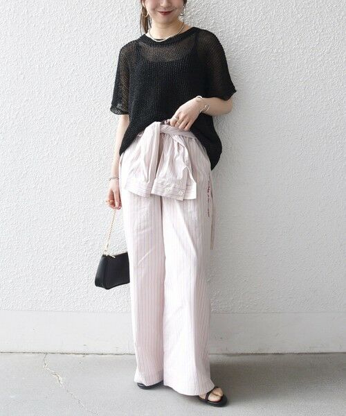 SHIPS / シップス その他パンツ | 《予約》SHIPS any:〈洗濯機可能〉マルチストライプ パジャマ パンツ | 詳細1