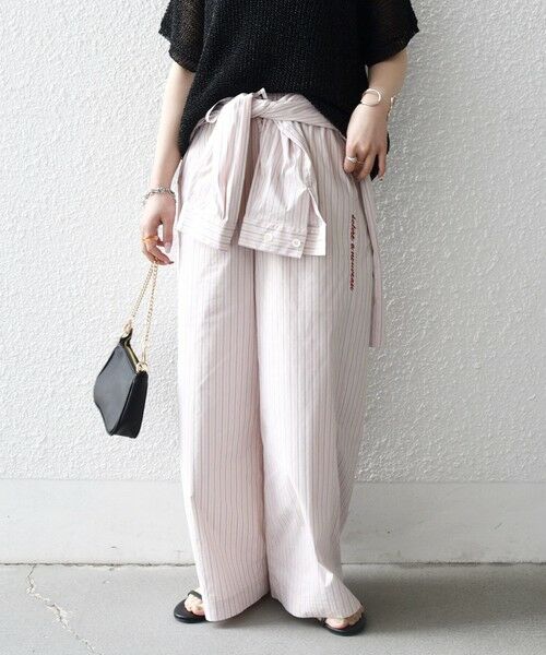 SHIPS / シップス その他パンツ | 《予約》SHIPS any:〈洗濯機可能〉マルチストライプ パジャマ パンツ（ベージュ）