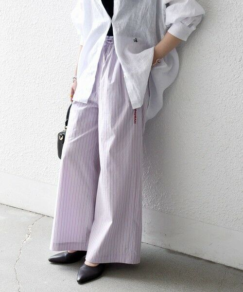 SHIPS / シップス その他パンツ | 《予約》SHIPS any:〈洗濯機可能〉マルチストライプ パジャマ パンツ（ライトブルー）