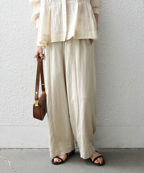 SHIPS / シップス その他パンツ | 《予約》SHIPS any:〈洗濯機可能〉ツイル センター シーム ワイド イージー パンツ | 詳細3