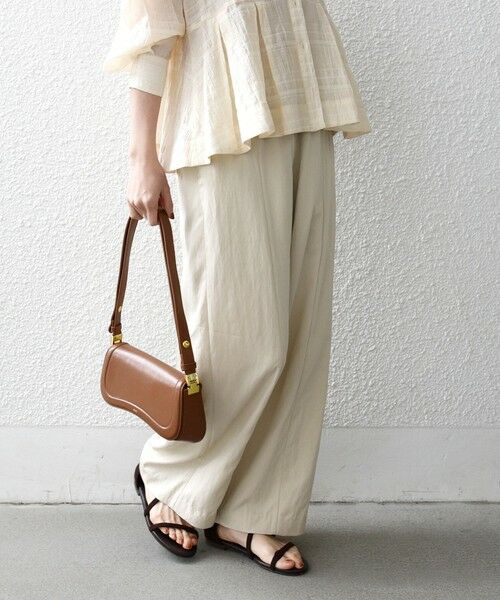 SHIPS / シップス その他パンツ | 《予約》SHIPS any:〈洗濯機可能〉ツイル センター シーム ワイド イージー パンツ | 詳細4