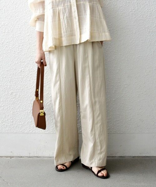 SHIPS / シップス その他パンツ | 《予約》SHIPS any:〈洗濯機可能〉ツイル センター シーム ワイド イージー パンツ | 詳細7