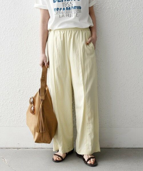 SHIPS / シップス その他パンツ | 《予約》SHIPS any:〈洗濯機可能〉ツイル センター シーム ワイド イージー パンツ | 詳細12