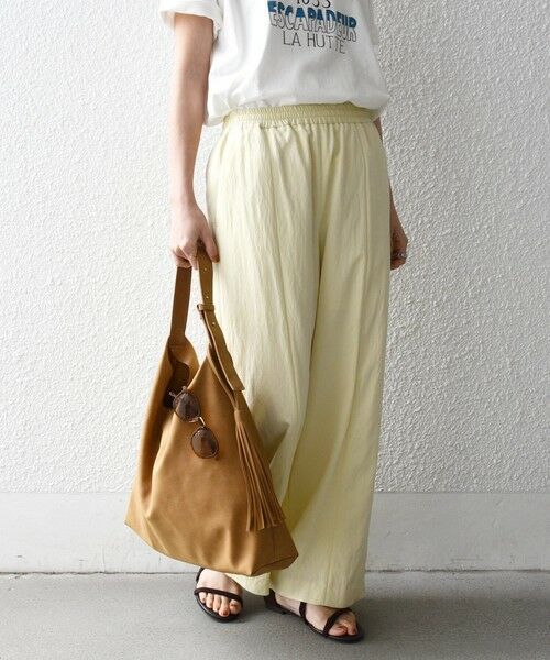 SHIPS / シップス その他パンツ | 《予約》SHIPS any:〈洗濯機可能〉ツイル センター シーム ワイド イージー パンツ | 詳細13