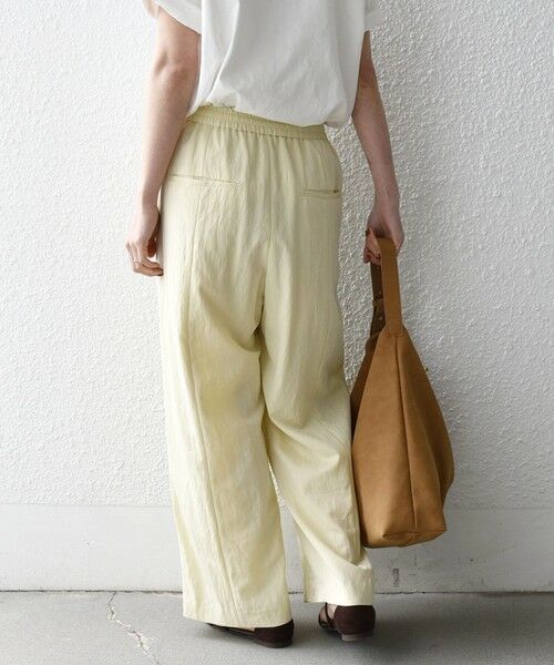 SHIPS / シップス その他パンツ | 《予約》SHIPS any:〈洗濯機可能〉ツイル センター シーム ワイド イージー パンツ | 詳細14