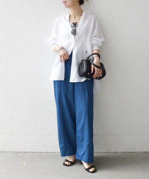 SHIPS / シップス その他パンツ | 《予約》SHIPS any:〈洗濯機可能〉ツイル センター シーム ワイド イージー パンツ | 詳細17