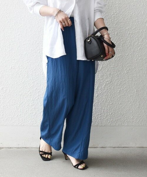 SHIPS / シップス その他パンツ | 《予約》SHIPS any:〈洗濯機可能〉ツイル センター シーム ワイド イージー パンツ | 詳細20