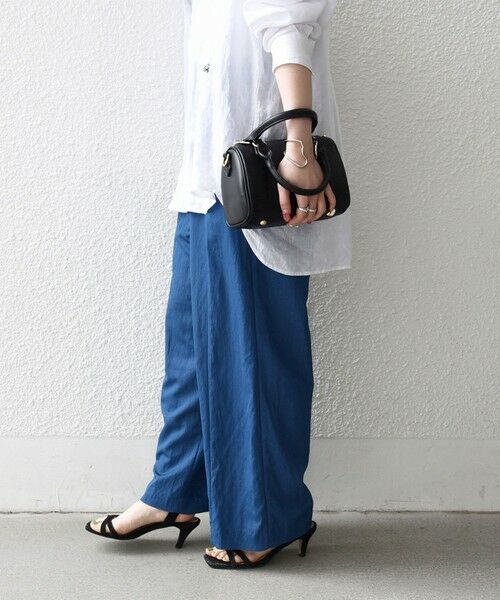 SHIPS / シップス その他パンツ | 《予約》SHIPS any:〈洗濯機可能〉ツイル センター シーム ワイド イージー パンツ | 詳細22