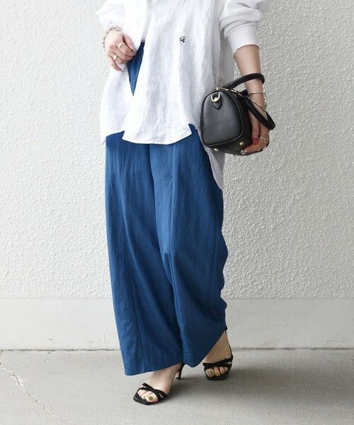 SHIPS / シップス その他パンツ | 《予約》SHIPS any:〈洗濯機可能〉ツイル センター シーム ワイド イージー パンツ | 詳細23