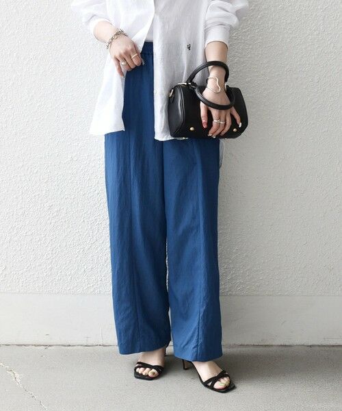 SHIPS / シップス その他パンツ | 《予約》SHIPS any:〈洗濯機可能〉ツイル センター シーム ワイド イージー パンツ | 詳細24