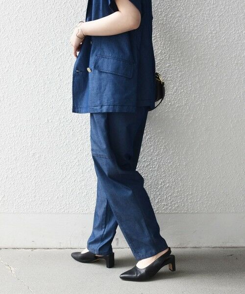SHIPS / シップス その他パンツ | 《予約》SHIPS any:〈洗濯機可能〉シャンブレー デニム ポケット テーパード パンツ | 詳細11