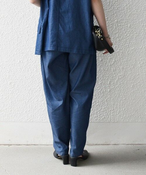 SHIPS / シップス その他パンツ | 《予約》SHIPS any:〈洗濯機可能〉シャンブレー デニム ポケット テーパード パンツ | 詳細12