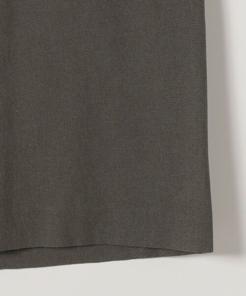 SHIPS / シップス ミニ・ひざ丈スカート | 《予約》SHIPS any:〈洗濯機可能〉リネンミックス ボタン デザイン タイト スカート | 詳細9