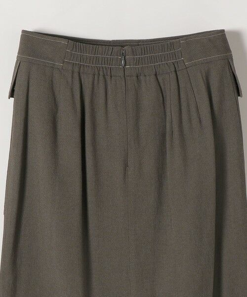 SHIPS / シップス ミニ・ひざ丈スカート | 《予約》SHIPS any:〈洗濯機可能〉リネンミックス ボタン デザイン タイト スカート | 詳細12