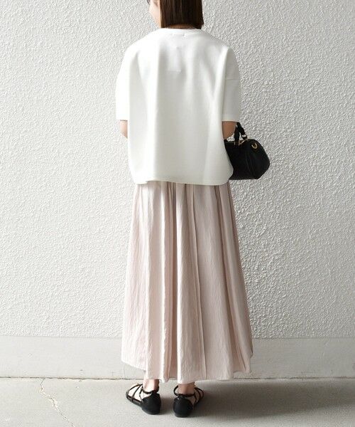 SHIPS / シップス ロング・マキシ丈スカート | 《予約》SHIPS any:〈洗濯機可能〉ツイル アウト シーム イージー ギャザー スカート | 詳細10