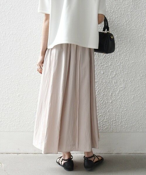 SHIPS / シップス ロング・マキシ丈スカート | 《予約》SHIPS any:〈洗濯機可能〉ツイル アウト シーム イージー ギャザー スカート | 詳細13