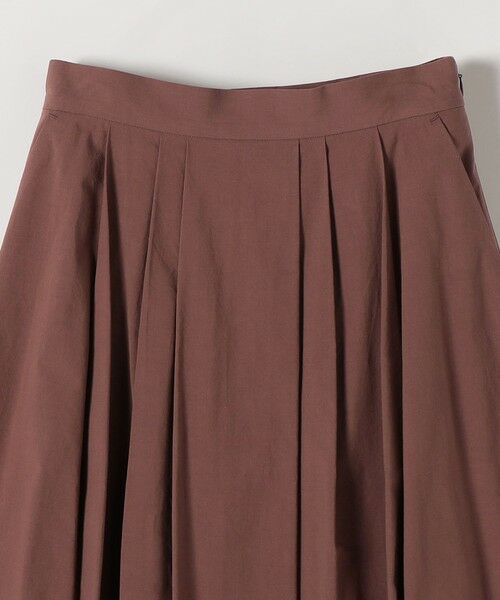 SHIPS / シップス ロング・マキシ丈スカート | 《予約》SHIPS any:〈洗濯機可能〉コットンミックス タイプライター フレア タック スカート | 詳細9