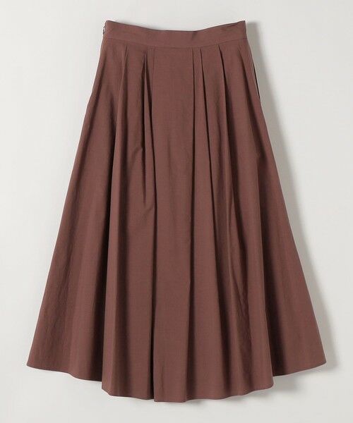 SHIPS / シップス ロング・マキシ丈スカート | 《予約》SHIPS any:〈洗濯機可能〉コットンミックス タイプライター フレア タック スカート | 詳細12