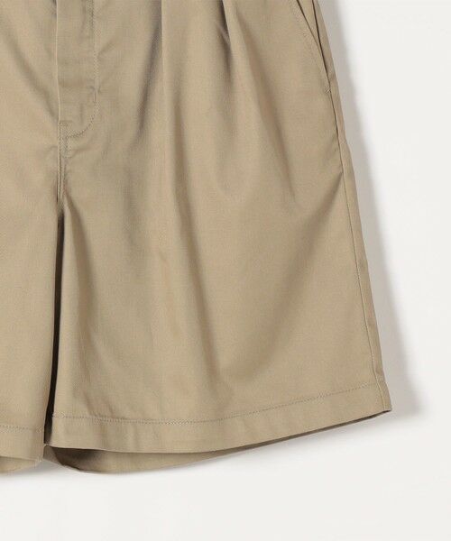 SHIPS / シップス ショート・ハーフ・半端丈パンツ | DICKIES:〈洗濯機可能〉ツイル ツータック ショート パンツ | 詳細4