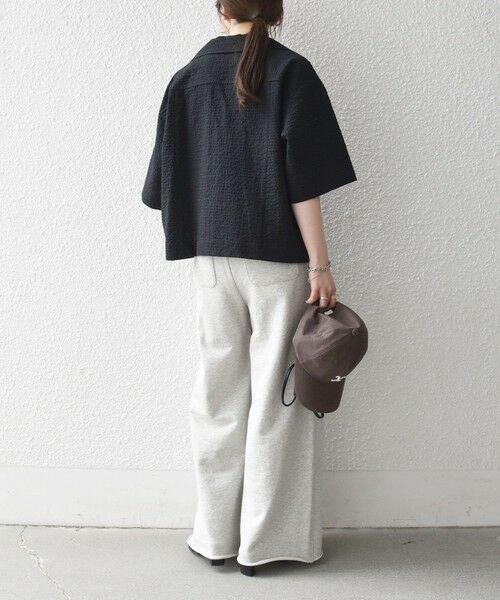 SHIPS / シップス シャツ・ブラウス | 《予約》SHIPS any:〈手洗い可能〉サッカー リボン 開襟シャツ 羽織り | 詳細13