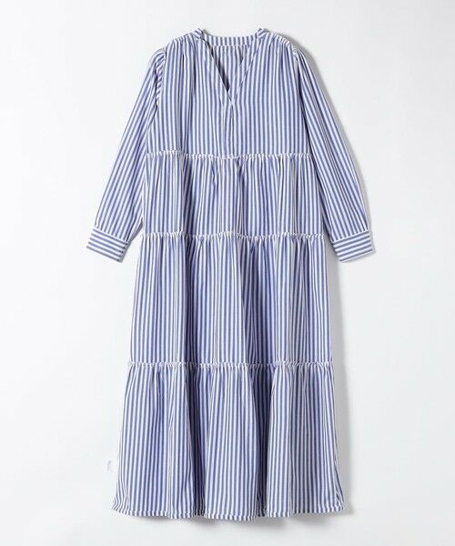 SHIPS / シップス ロング・マキシ丈ワンピース | The Bagmati:〈手洗い可能〉ギャザー ストライプ ワンピース | 詳細2
