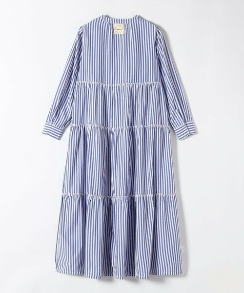SHIPS / シップス ロング・マキシ丈ワンピース | The Bagmati:〈手洗い可能〉ギャザー ストライプ ワンピース | 詳細3