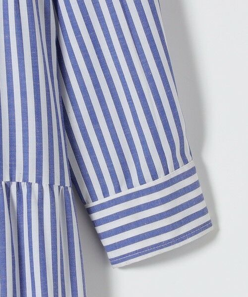 SHIPS / シップス ロング・マキシ丈ワンピース | The Bagmati:〈手洗い可能〉ギャザー ストライプ ワンピース | 詳細5