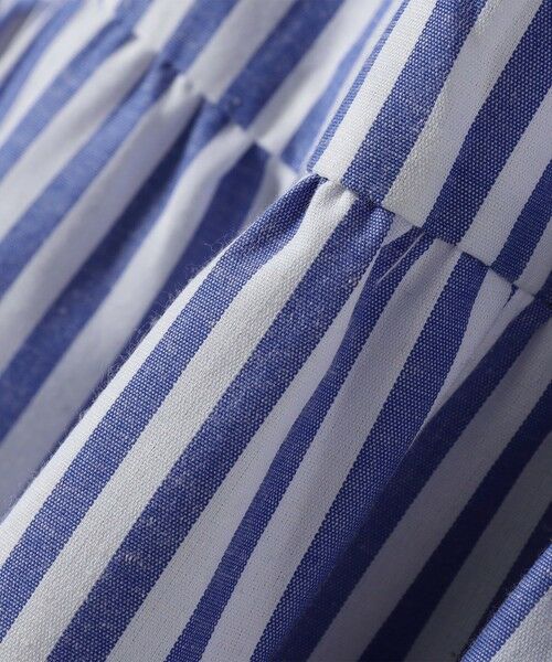 SHIPS / シップス ロング・マキシ丈ワンピース | The Bagmati:〈手洗い可能〉ギャザー ストライプ ワンピース | 詳細8