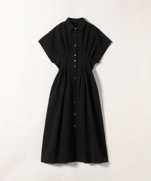 SHIPS / シップス ロング・マキシ丈ワンピース | 《予約》SHIPS any:〈手洗い可能〉サッカー フレンチ スリーブ シャツ ワンピース | 詳細15