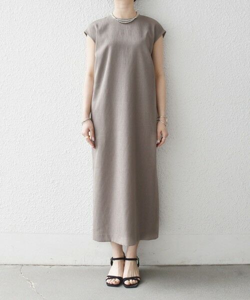 SHIPS / シップス ロング・マキシ丈ワンピース | 《予約》SHIPS any:〈洗濯機可能〉リネン ライク ビスチェ × Iライン ワンピース セット | 詳細22