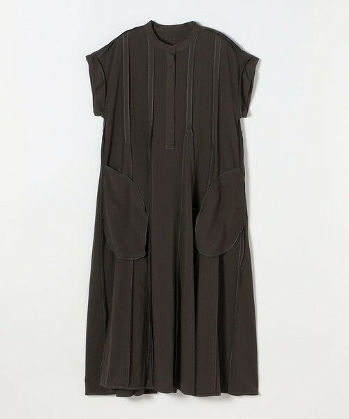 SHIPS / シップス ロング・マキシ丈ワンピース | SHIPS any:〈洗濯機可能〉ツイル バンドカラー フレンチ フレア シャツ ワンピース | 詳細16