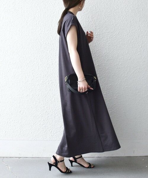 SHIPS / シップス ロング・マキシ丈ワンピース | 《予約》SHIPS any:〈接触冷感/汗染み防止加工/洗濯機可能〉スキッパー Aライン ワンピース | 詳細17