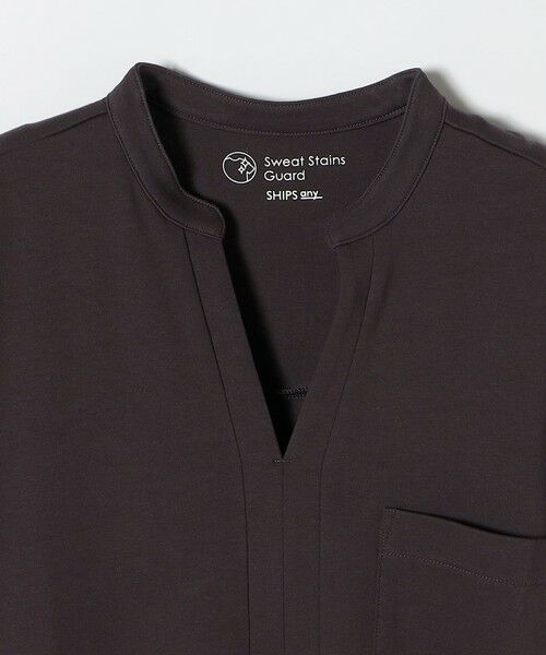 SHIPS / シップス ロング・マキシ丈ワンピース | 《予約》SHIPS any:〈接触冷感/汗染み防止加工/洗濯機可能〉スキッパー Aライン ワンピース | 詳細21