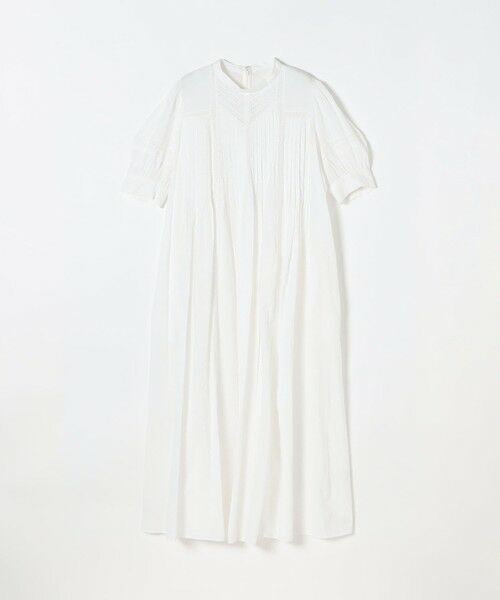 SHIPS / シップス ロング・マキシ丈ワンピース | SHIPS any:〈洗濯機可能〉キャンブリック レース ピンタック パフスリーブ ワンピース | 詳細10