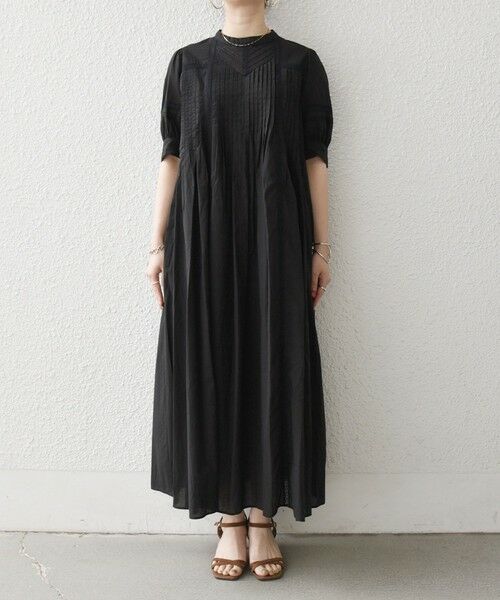 SHIPS / シップス ロング・マキシ丈ワンピース | SHIPS any:〈洗濯機可能〉キャンブリック レース ピンタック パフスリーブ ワンピース | 詳細20