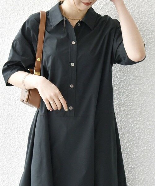 SHIPS / シップス ロング・マキシ丈ワンピース | 《予約》SHIPS any:〈洗濯機可能〉タイプライター ボリューム シャツ ワンピース 2 | 詳細3