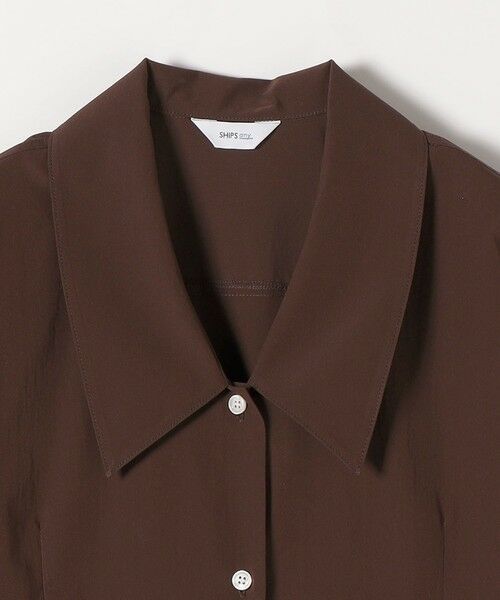 SHIPS / シップス ロング・マキシ丈ワンピース | SHIPS any:〈洗濯機可能〉フラットカラー Vネック フレア ワンピース 2 | 詳細7