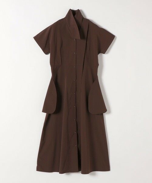 SHIPS / シップス ロング・マキシ丈ワンピース | SHIPS any:〈洗濯機可能〉フラットカラー Vネック フレア ワンピース 2 | 詳細12