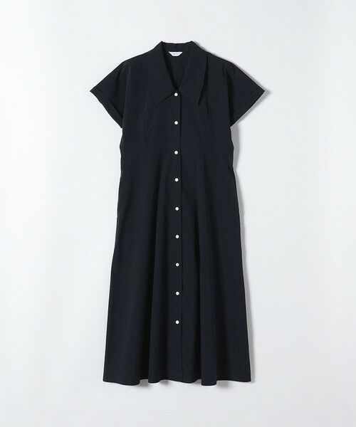 SHIPS / シップス ロング・マキシ丈ワンピース | 《予約》SHIPS any:〈洗濯機可能〉フラットカラー Vネック フレア ワンピース 2 | 詳細20