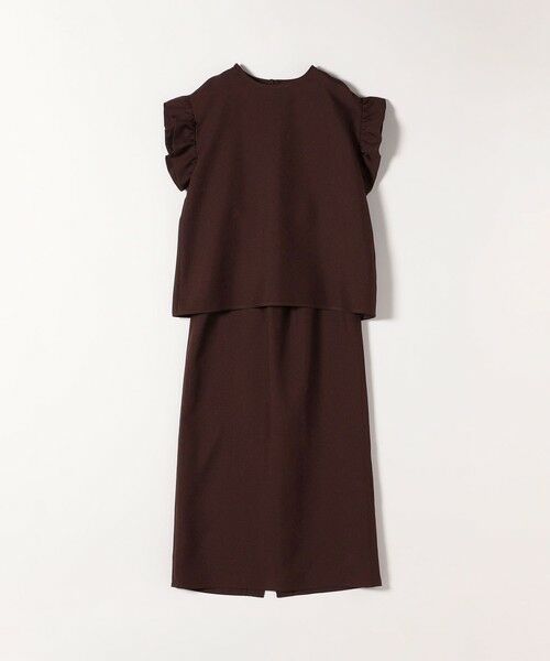 SHIPS / シップス ドレス | 《予約》SHIPS any:〈洗濯機可能〉リネンライク ブラウス × タイトスカート セットアップ | 詳細14