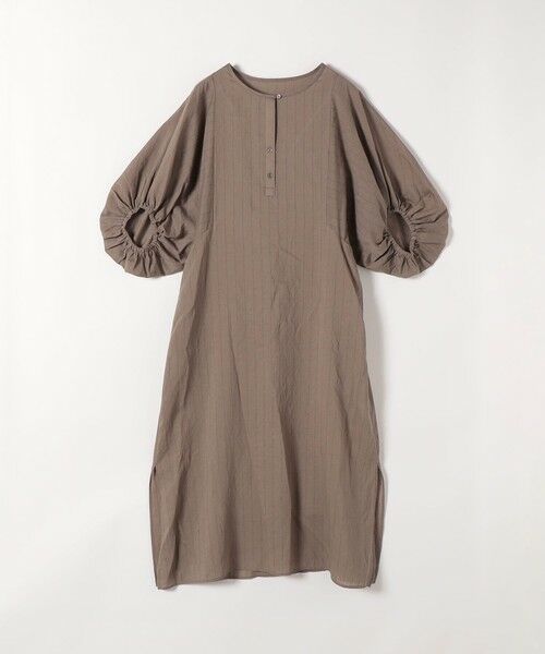 SHIPS / シップス ロング・マキシ丈ワンピース | SHIPS any:〈洗濯機可能〉リネン ミックス ボリュームスリーブ ストライプ ワンピース | 詳細20