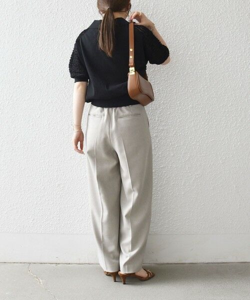 SHIPS / シップス ニット・セーター | 《予約》SHIPS any:〈手洗い可能〉シアー ジャカード スキッパー ポロ ニット | 詳細16