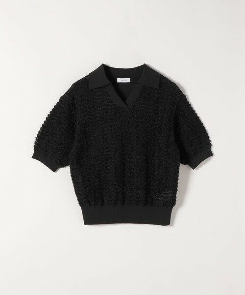 SHIPS / シップス ニット・セーター | 《予約》SHIPS any:〈手洗い可能〉シアー ジャカード スキッパー ポロ ニット | 詳細22