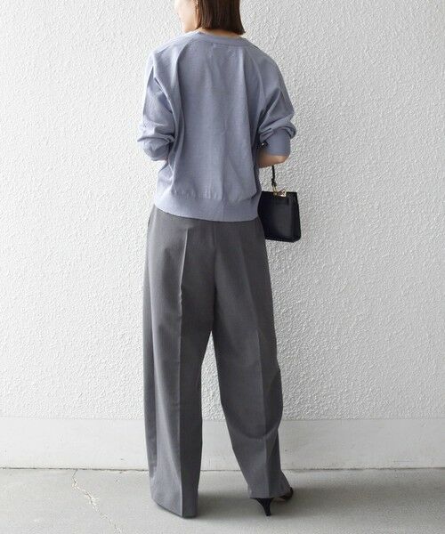 SHIPS / シップス カーディガン・ボレロ | 《予約》SHIPS any:〈手洗い可能〉リネン ミックス Vネック ショート シアー カーディガン 2 | 詳細14