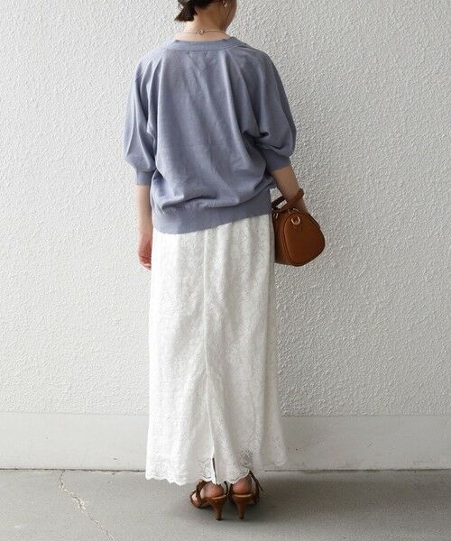 SHIPS / シップス カーディガン・ボレロ | 《予約》SHIPS any:〈手洗い可能〉リネン ミックス Vネック ショート シアー カーディガン 2 | 詳細22