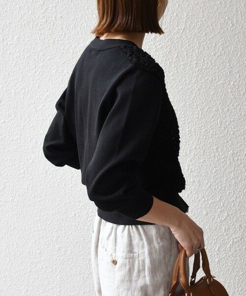 SHIPS / シップス カーディガン・ボレロ | 《予約》SHIPS any:〈手洗い可能〉シアー ジャカード コンパクト カーディガン | 詳細19