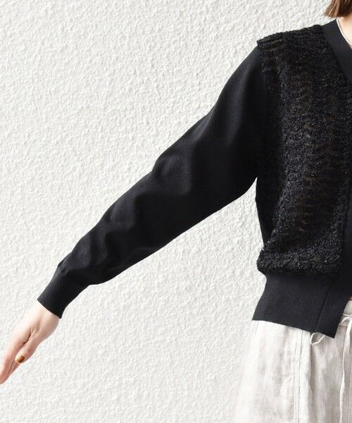 SHIPS / シップス カーディガン・ボレロ | 《予約》SHIPS any:〈手洗い可能〉シアー ジャカード コンパクト カーディガン | 詳細28